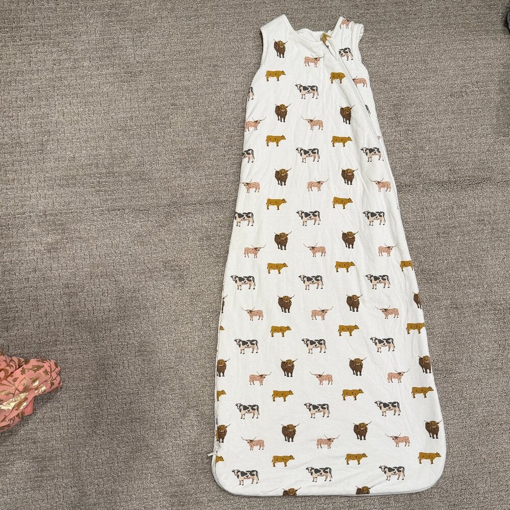 Kyte BABY Sleep Sack Wearable Blanket 1.0 Tog, large 18-36 months, moo cow